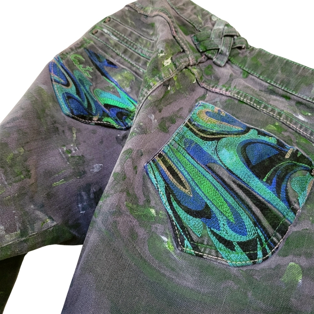RARE Hand painted Jeans by custo